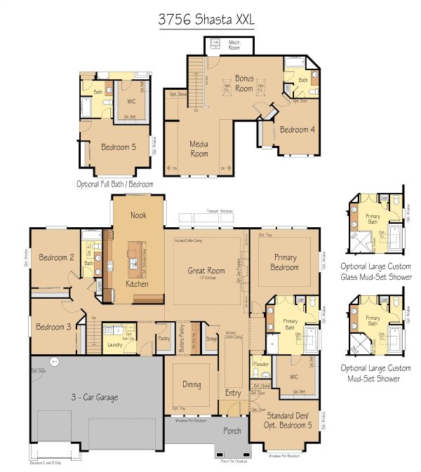 Shasta XXL - 2 Story House Plans