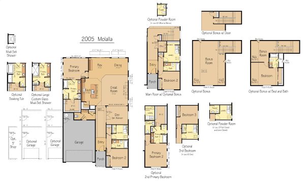 Molalla - Single Story House Plans